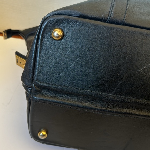 Vintage Gold Pfeil luggage bag Handmade in Germany - Picture 11 of 16